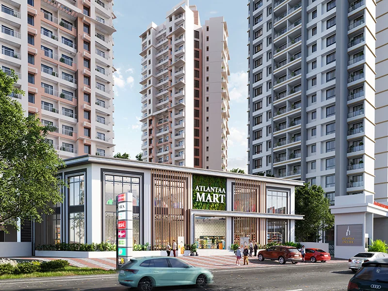 Atlanta Shilphata Exterior Architecture – Premium Flats Shilphata Upper Ghansoli